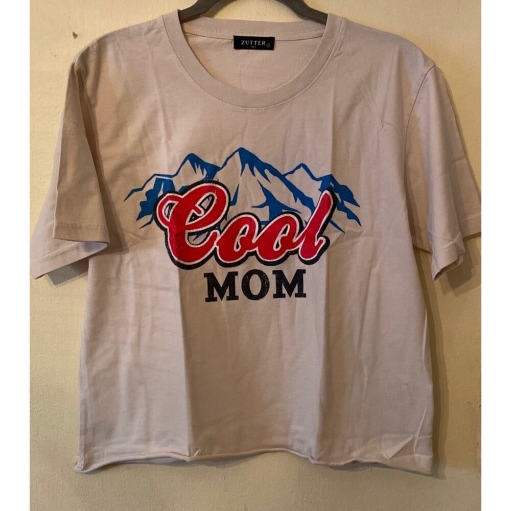 cool mom graphic tee womens tshirt coors tshirt theme NEW size small Zutter USA